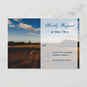 Rustikale Hay Bales Hochzeiten RSVP-Karten RSVP Karte