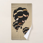 Rustikale Heißluftballons Badhandtuch Set (Handtuch)