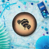 Rustikale Heißluftballons Pappteller (Party)