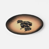 Rustikale Heißluftballons Pappteller (Schrägansicht)