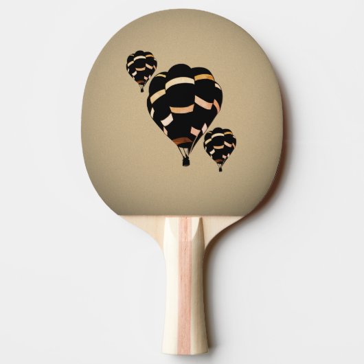 Rustikale Heißluftballons Tischtennis Schläger (Rückseite)