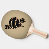 Rustikale Heißluftballons Tischtennis Schläger (Seitenansicht)