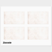 Rustikale helle Aprikose Rechteckiger Aufkleber (Blatt)