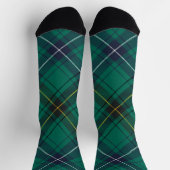 Rustikale Henderson-Tartan-Karo Grün Socken (Oben)