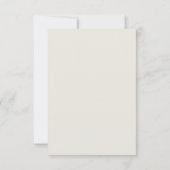 Rustikale Herbst-Bergsee-Hochzeit RSVP Karte (Rückseite)