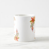 Rustikale Herbst-Blumen-Hochzeit Kaffeetasse (Mittel)