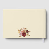 Rustikale Herbst-Blumen-Kürbis-Hochzeit  Gästebuch (Rückseite)