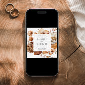 Rustikale Herbst-Blumenzarge Einladung