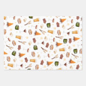 Rustikale Herbst-Bonfire-Brautpaar-Shower Geschenkpapier Set (Vorderseite 2)