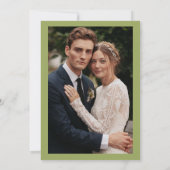 Rustikale Herbst-Herbst-Hochzeit speichern das Dat Einladung (Rückseite)