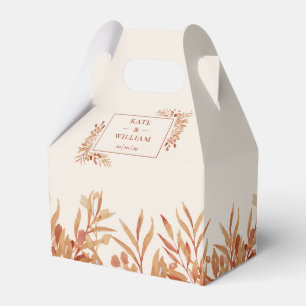 Rustikale Herbst-Hochzeit mit Laubwerk Geschenkschachtel