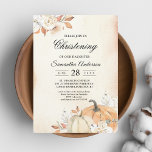 Rustikale Herbst-Orangenpumpen & Blume Einladung<br><div class="desc">Willkommen in Zazzle, wo die Herbstmagie mit unseren rustikalen Herbstpumpen & Blume zum Leben erweckt wird! Genießen Sie die Wärme und Schönheit der Herbstsaison mit diesen reizvollen Einladungen, die Ihre Gäste sicherlich begeistern werden. Unser exquisites Design besticht durch eine charmante Mischung aus rustikalen Elementen, darunter lebendige Orangenkürbis und bezaubernde Herbstkulisse-Blume,...</div>