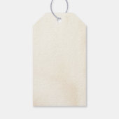 Rustikale Herbst-Orangenpumpen & Blume Geschenkanhänger (Rückseite)