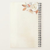 Rustikale Herbst-Orangenpumpen & Blume Planer (Rückseite)