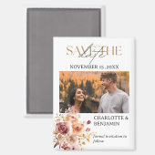 Rustikale Herbst-Save-the-Date-Hochzeit Magnet (Vorderseite/Rückseite)