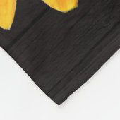 Rustikale Herbst-Sonnenblume Fleecedecke (Ecke)