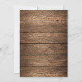 Rustikale Herbstaufwärmung Einladung (Rückseite)