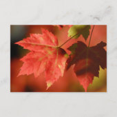 Rustikale Herbstausgabe Hochzeit im Herbst Gästeda Begleitkarte (Rückseite)