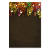 Rustikale Herbstausgänge Empfang + Hotelkarten Tischnummer (Rückseite)