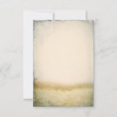 Rustikale Herbstbaumzweige Hochzeiten von RSVP-Kar RSVP Karte (Rückseite)