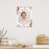 Rustikale Herbstbeerdigung zum Foto des Lebens Poster (Küche)