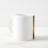 Rustikale Herbstblätter aus Waldschlacke Kaffeetasse (Vorderseite Links)