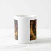 Rustikale Herbstblätter aus Waldschlacke Kaffeetasse (Mittel)
