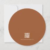 Rustikale Herbstblätter Burnt Sienna Beige Hochzei Save The Date (Rückseite)