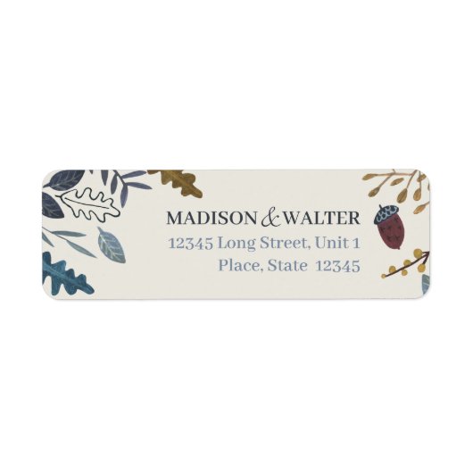 Rustikale Herbstblätter Hochzeit im Herbst (Vorne)