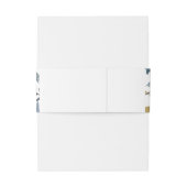 Rustikale Herbstblätter Hochzeit im Herbst Bauchba Einladungsbanderole (Rückseitenbeispiel)