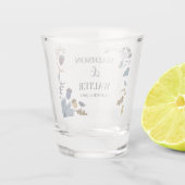 Rustikale Herbstblätter Hochzeit im Herbst Schnapsglas (Rückseite)