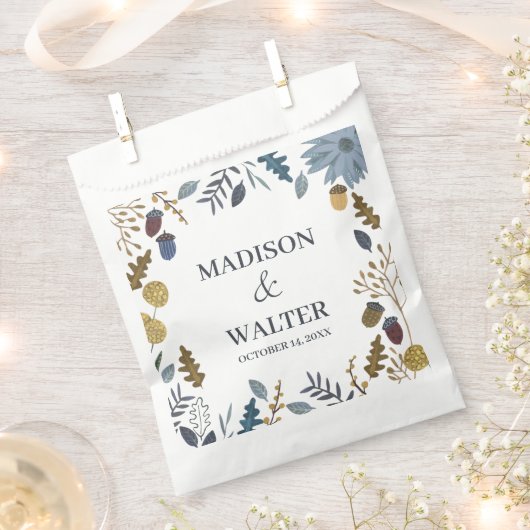 Rustikale Herbstblätter Hochzeit im Herbst Tischnu Geschenktütchen (Ausgeschnitten)