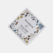 Rustikale Herbstblätter Hochzeit im Herbst Tischnu Serviette (Ecke)