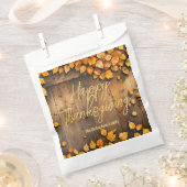 Rustikale Herbstblätter Thanksgiving-Dinner Geschenktütchen (Ausgeschnitten)