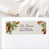 Rustikale Herbstblätter und -Linen (Insitu)