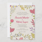 Rustikale Herbstblüte Einladung (Vorderseite)