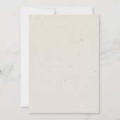 Rustikale Herbstblüte Einladung (Rückseite)