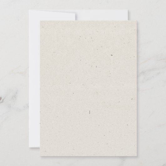 Rustikale Herbstblüte Einladung (Rückseite)