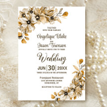 Rustikale Herbstblütenhochzeit