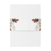 Rustikale Herbstblütenhochzeit Einladungsbanderole (Rückseitenbeispiel)