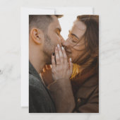 Rustikale Herbstblütenhochzeit Foto Einladung (Rückseite)