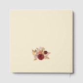 Rustikale Herbstblütenhochzeit Gästebuch (Rückseite)