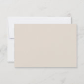 Rustikale Herbstblütenhochzeit RSVP Karte (Rückseite)