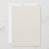 Rustikale Herbstblütenkarte Save the Date (Rückseite)