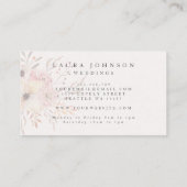 Rustikale Herbstblütenkarten mit Blumenmotiven Visitenkarte (Rückseite)