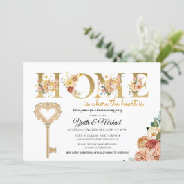 Rustikale Herbstblütenwärmung Einladung