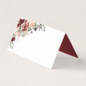 Rustikale Herbstboho Hochzeiten Platzkarten (Rückseite)