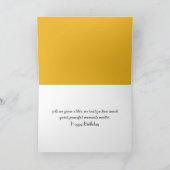 Rustikale Herbstbrücke zum Geburtstag Karte (Innenseite)