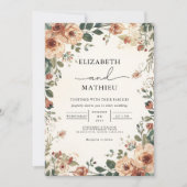 Rustikale Herbstbrunnen Einladung (Vorderseite)