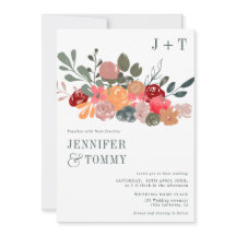 Rustikale Herbstburgunde Foto Hochzeit mit grünem